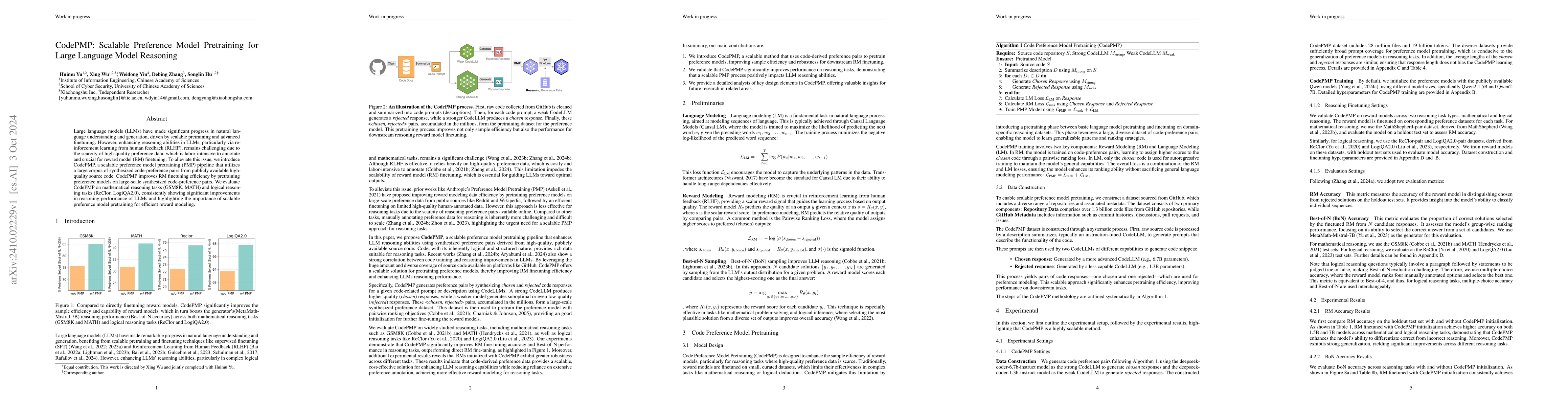 Thumbnail for CodePMP: Scalable Preference Model Pretraining for Large Language Model
  Reasoning