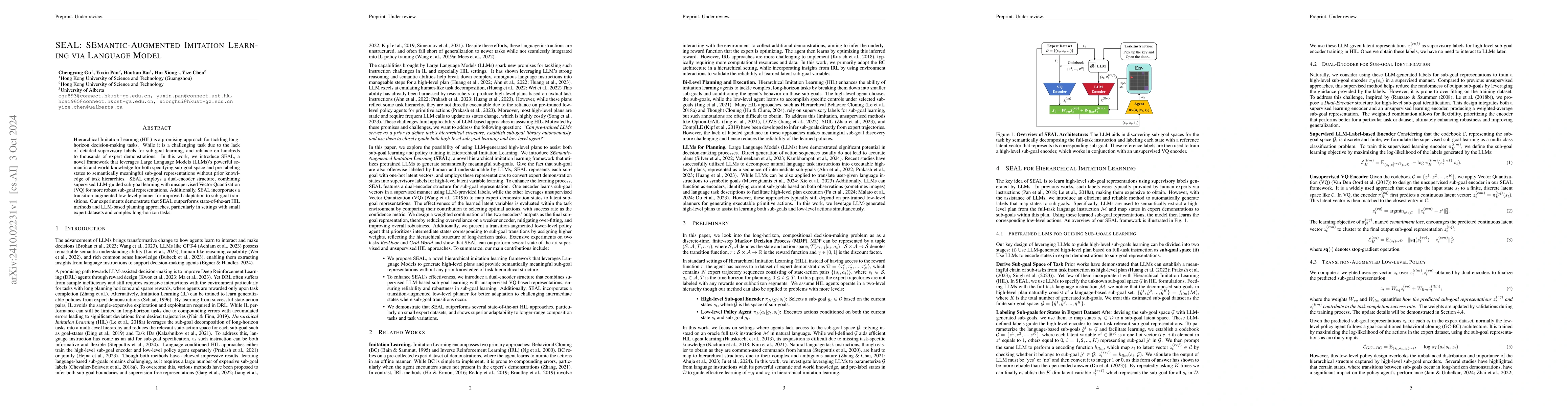Thumbnail for SEAL: SEmantic-Augmented Imitation Learning via Language Model