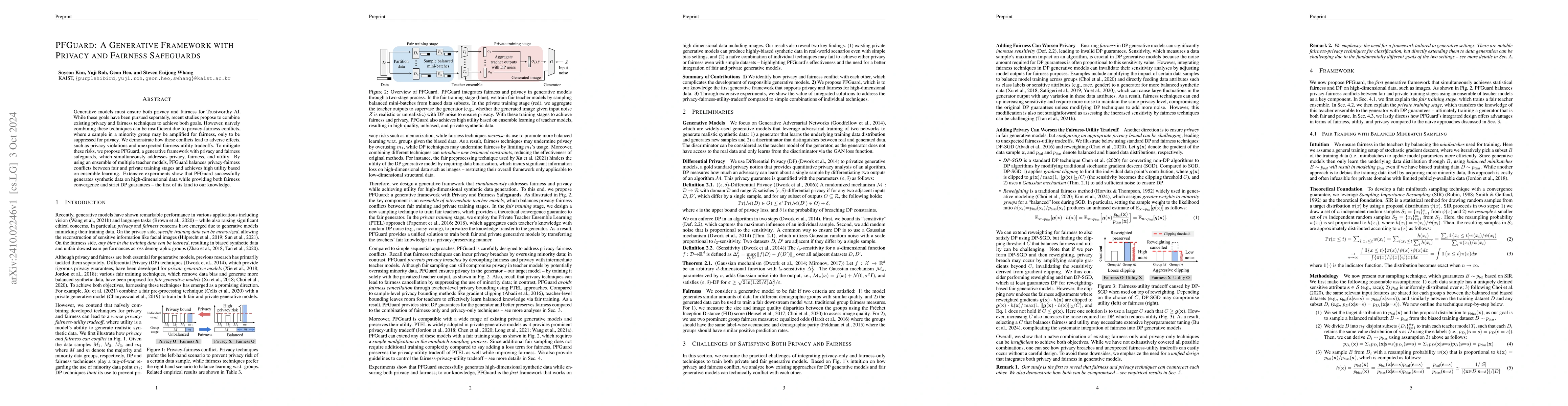 Thumbnail for PFGuard: A Generative Framework with Privacy and Fairness Safeguards