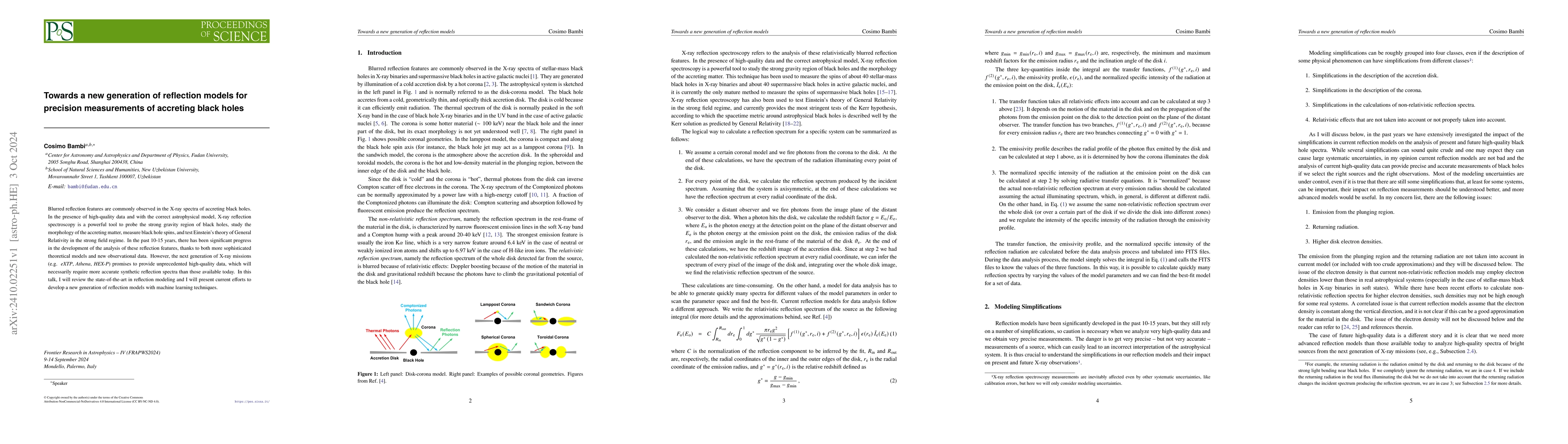Thumbnail for Towards a new generation of reflection models for precision measurements
  of accreting black holes