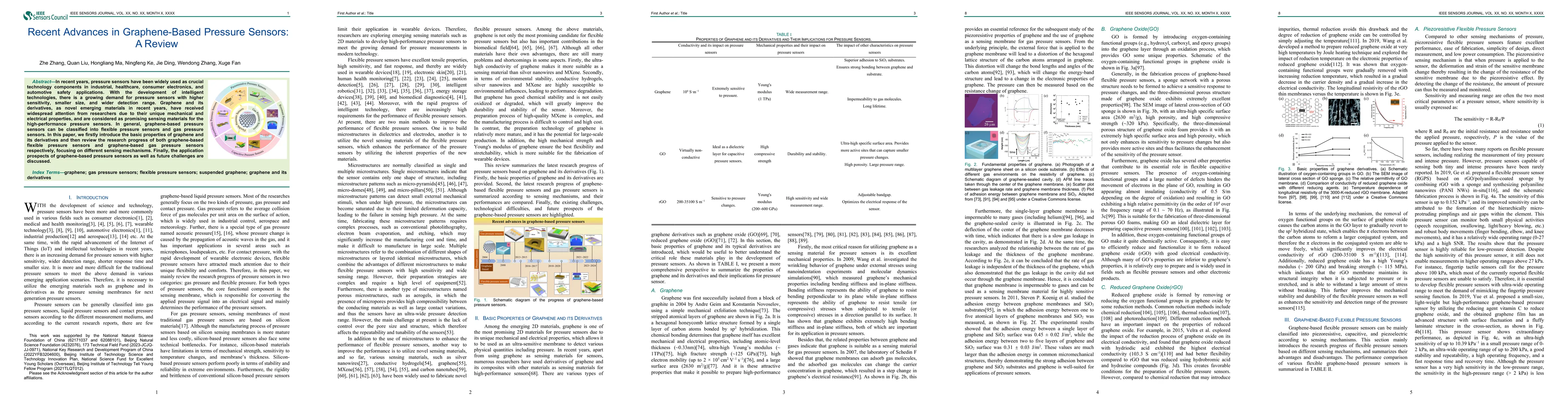 Thumbnail for Recent Advances in Graphene-Based Pressure Sensors: A Review
