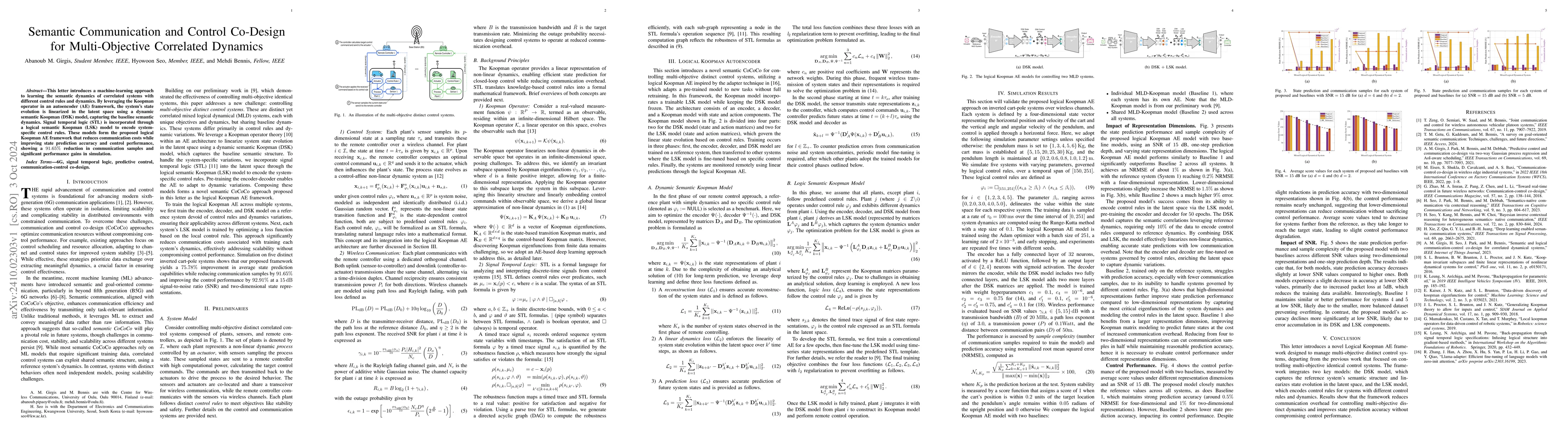 Thumbnail for Semantic Communication and Control Co-Design for Multi-Objective
  Correlated Dynamics