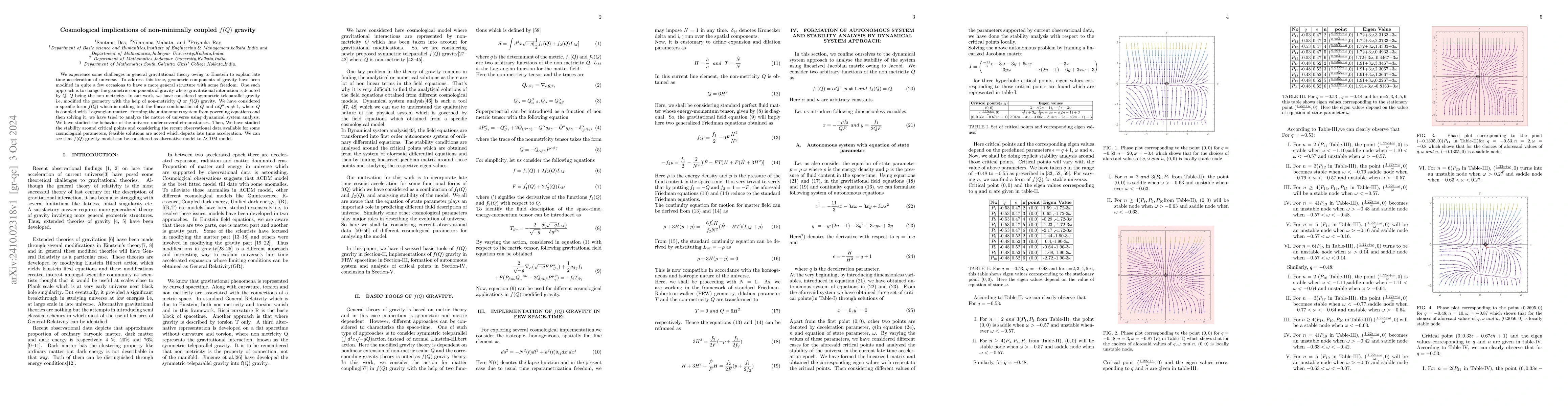 Thumbnail for Cosmological implications of non-minimally coupled f(Q) gravity