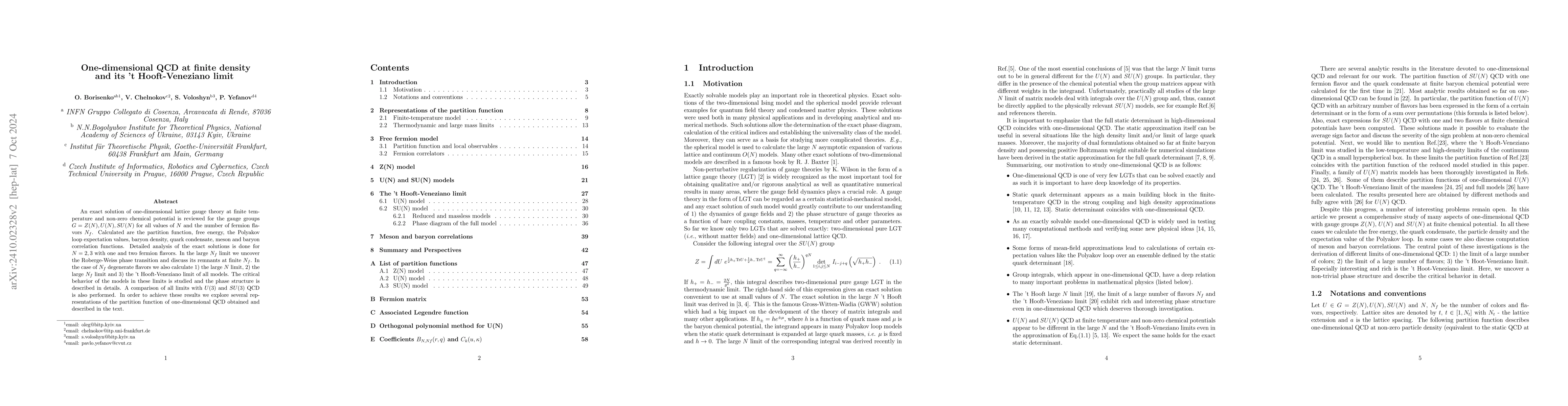 Thumbnail for One-dimensional QCD at finite density and its 't Hooft-Veneziano limit