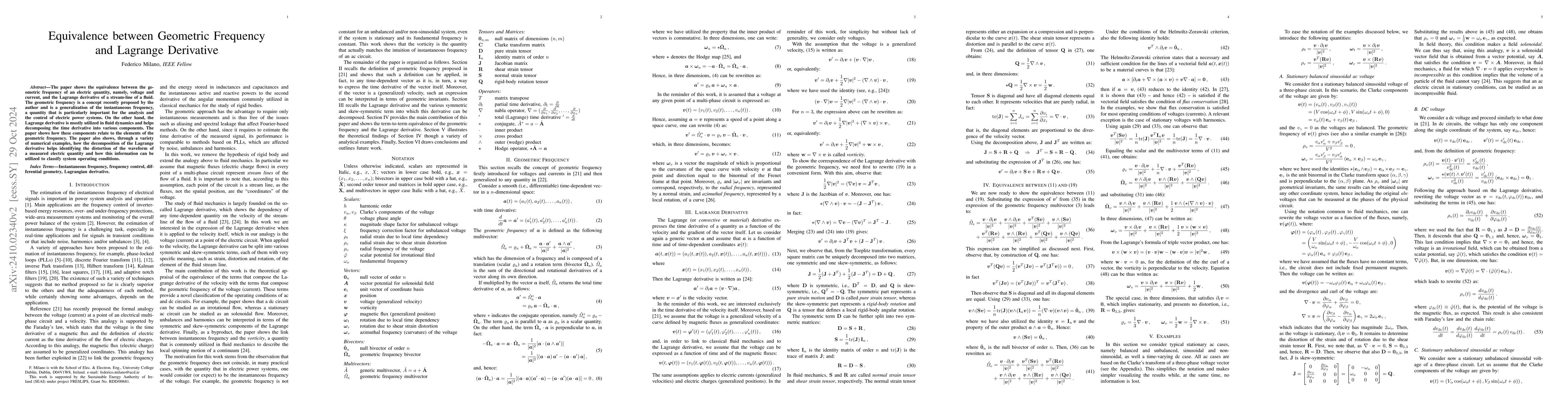 Thumbnail for Equivalence between Geometric Frequency and Lagrange Derivative