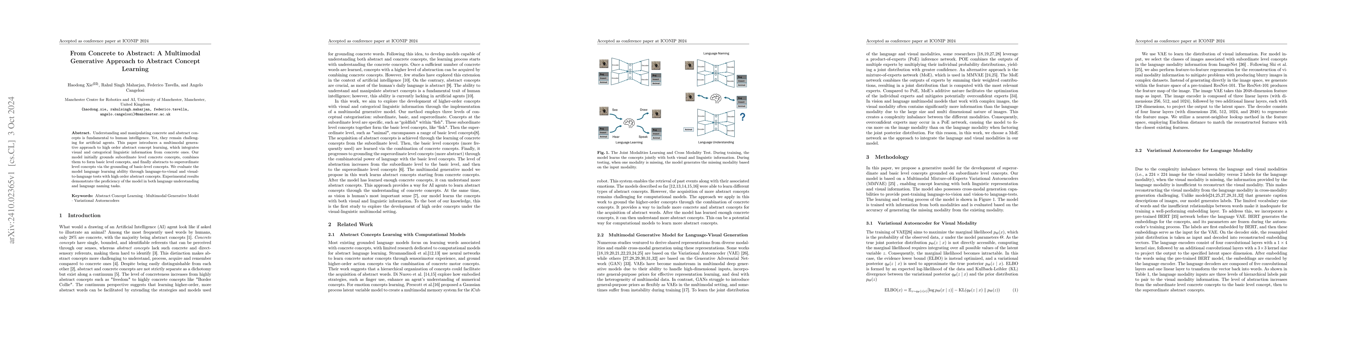 Thumbnail for From Concrete to Abstract: A Multimodal Generative Approach to Abstract
  Concept Learning