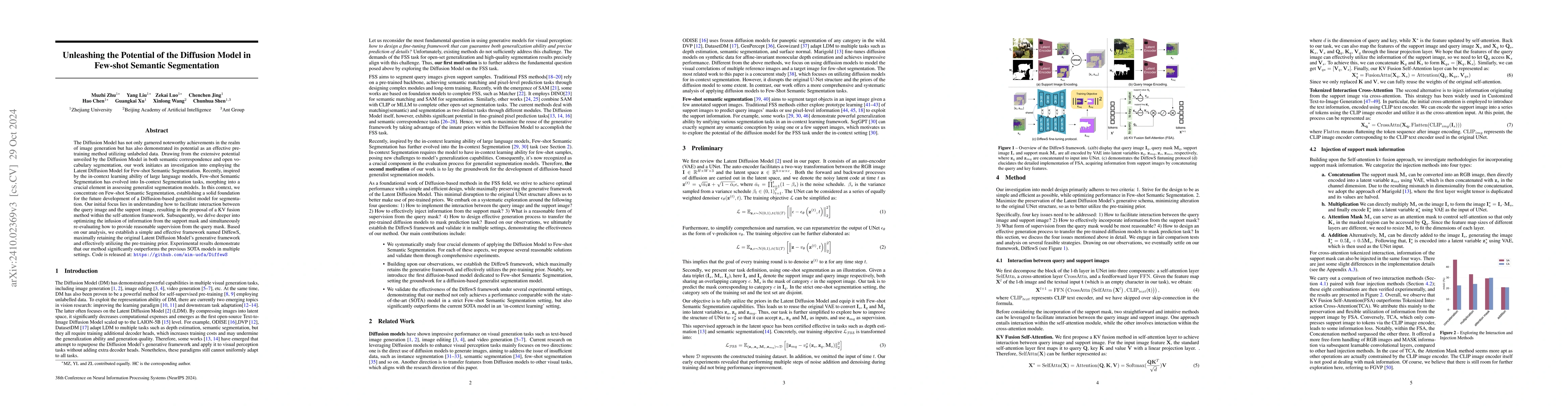 Thumbnail for Unleashing the Potential of the Diffusion Model in Few-shot Semantic
  Segmentation