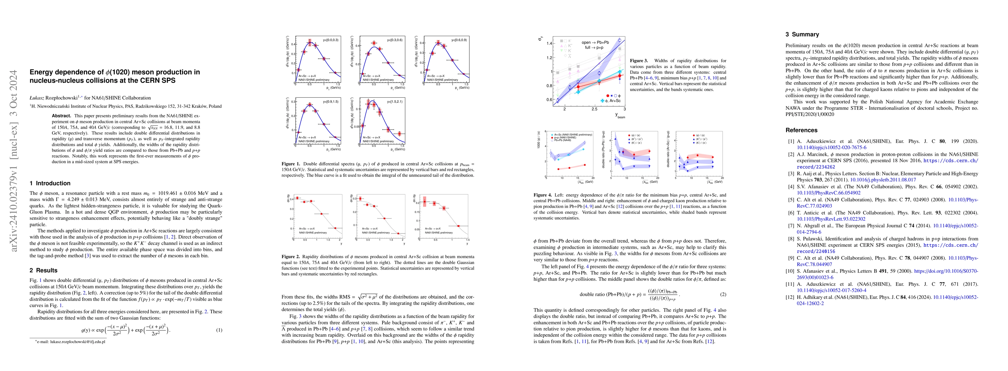 Thumbnail for Energy dependence of $φ$(1020) meson production in nucleus-nucleus
  collisions at the CERN SPS