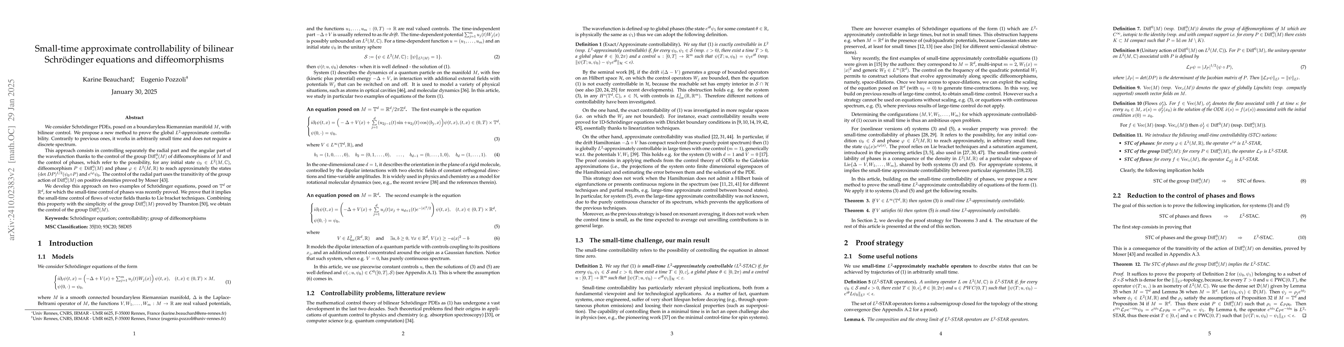 Thumbnail for Small-time controllability on the group of diffeomorphisms for
  Schrödinger equations