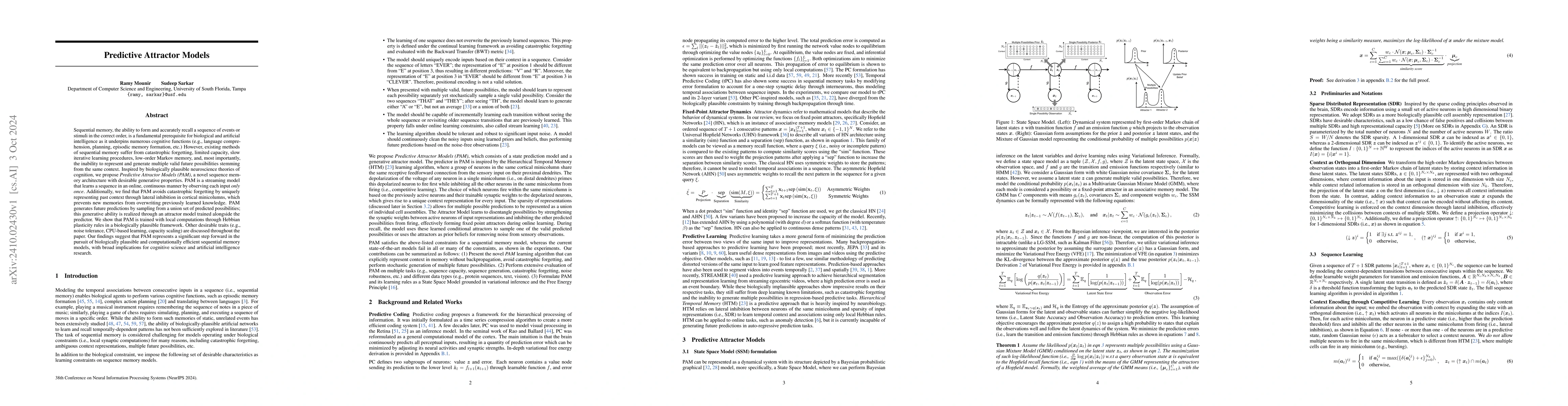 Thumbnail for Predictive Attractor Models