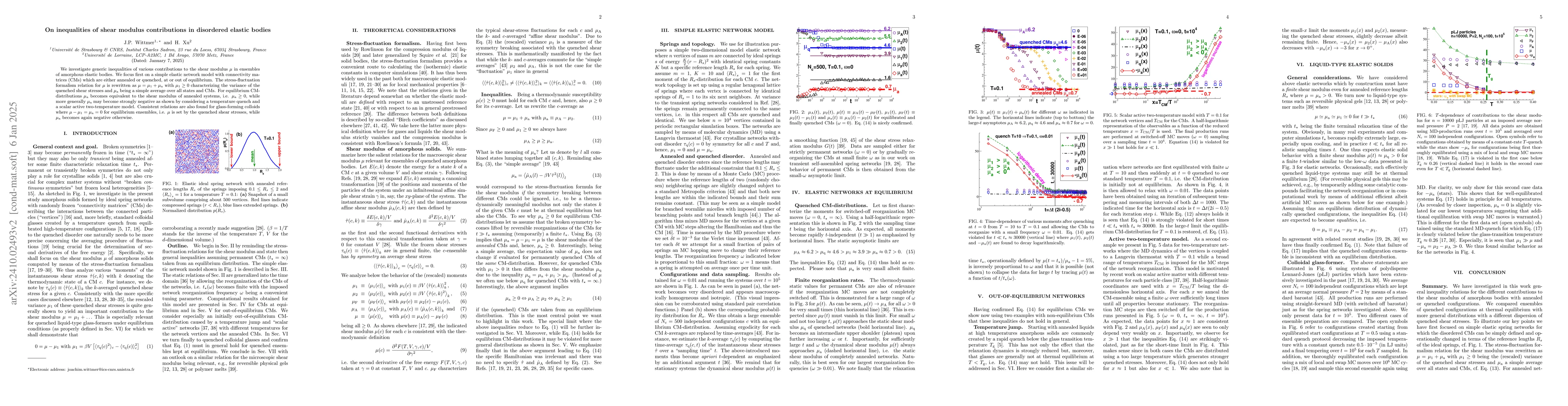 Thumbnail for Quenched shear stresses and shear moduli in disordered elastic networks