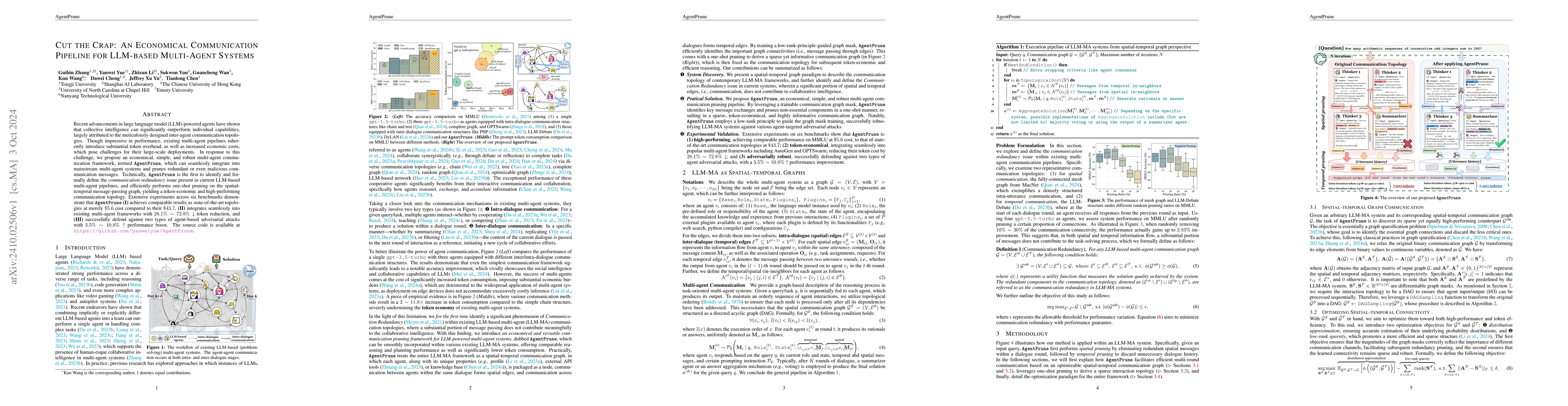 Thumbnail for Cut the Crap: An Economical Communication Pipeline for LLM-based
  Multi-Agent Systems