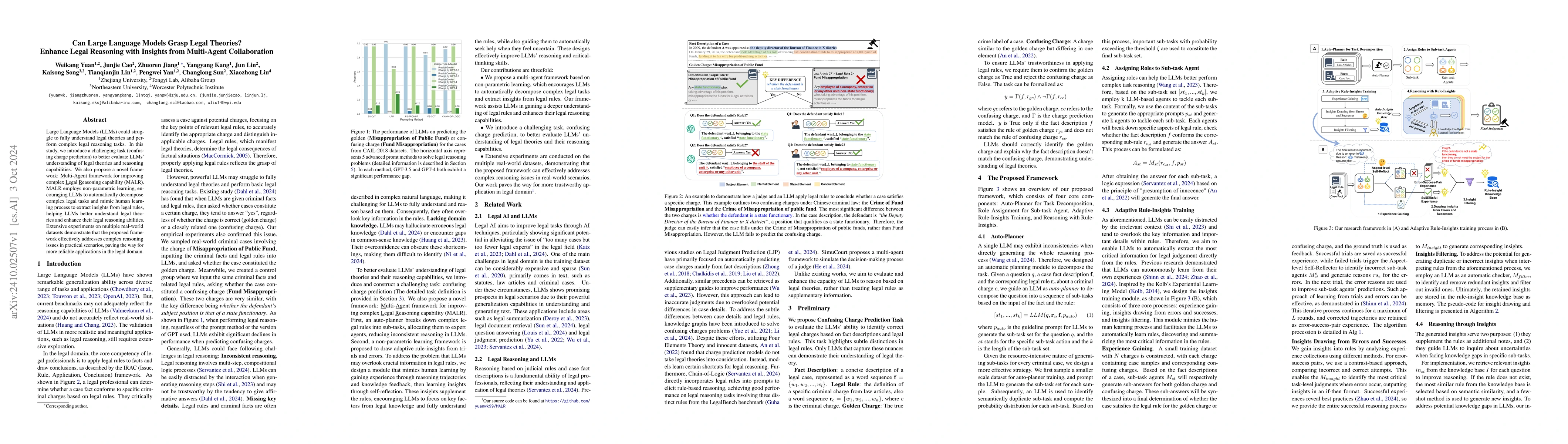 Thumbnail for Can Large Language Models Grasp Legal Theories? Enhance Legal Reasoning
  with Insights from Multi-Agent Collaboration