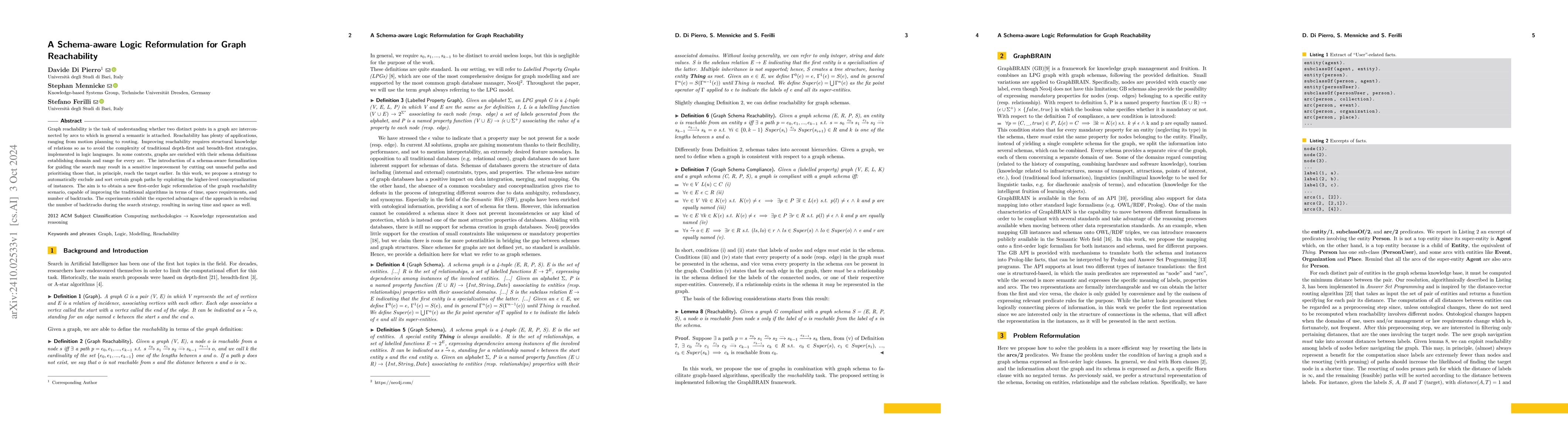 Thumbnail for A Schema-aware Logic Reformulation for Graph Reachability