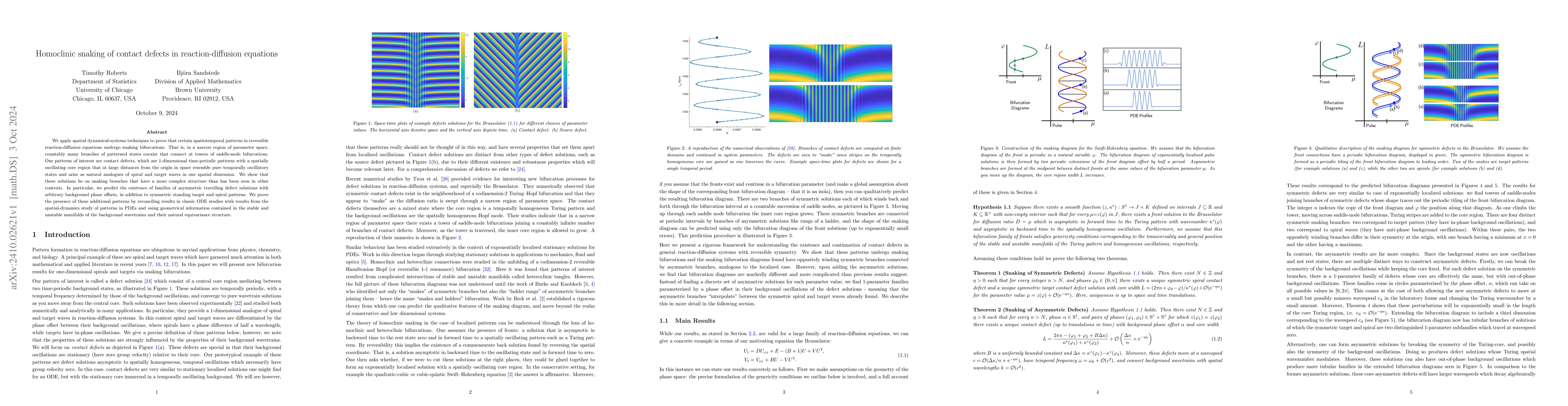 Thumbnail for Homoclinic snaking of contact defects in reaction-diffusion equations