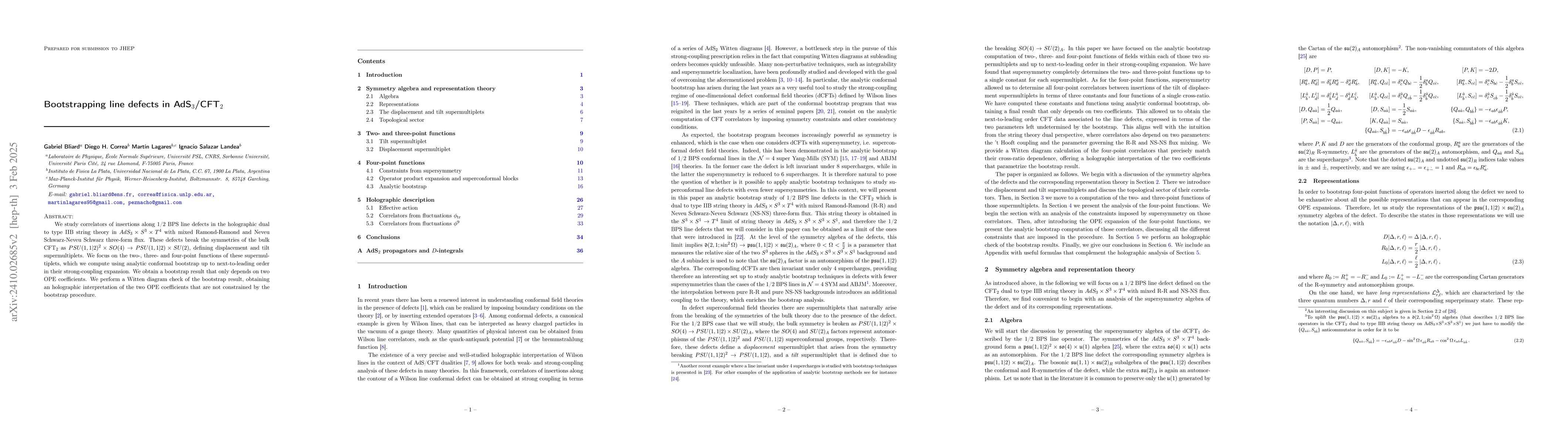 Thumbnail for Bootstrapping line defects in AdS$_3$/CFT$_2$
