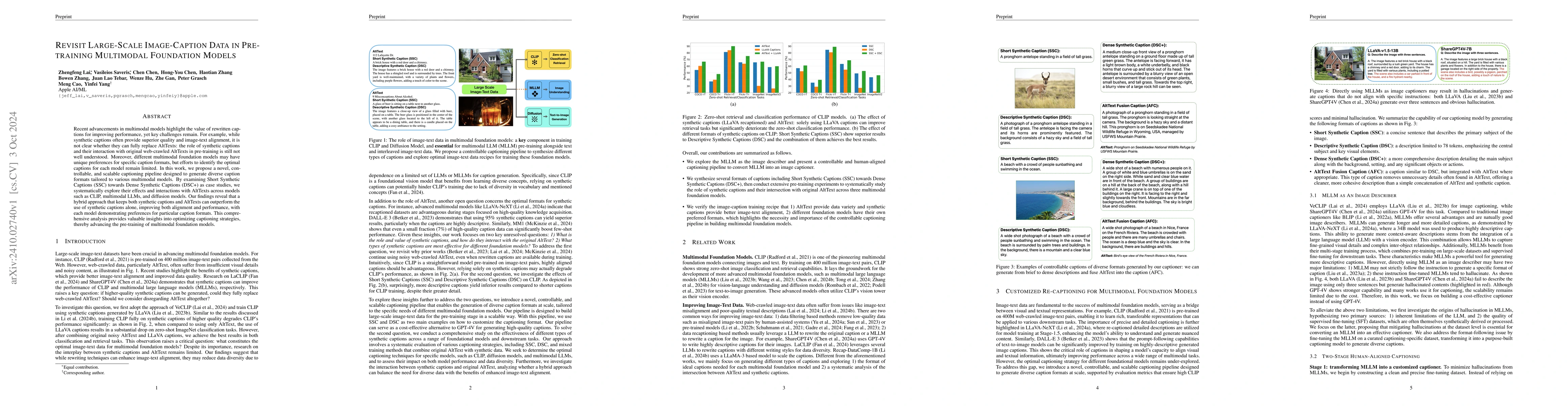 Thumbnail for Revisit Large-Scale Image-Caption Data in Pre-training Multimodal
  Foundation Models