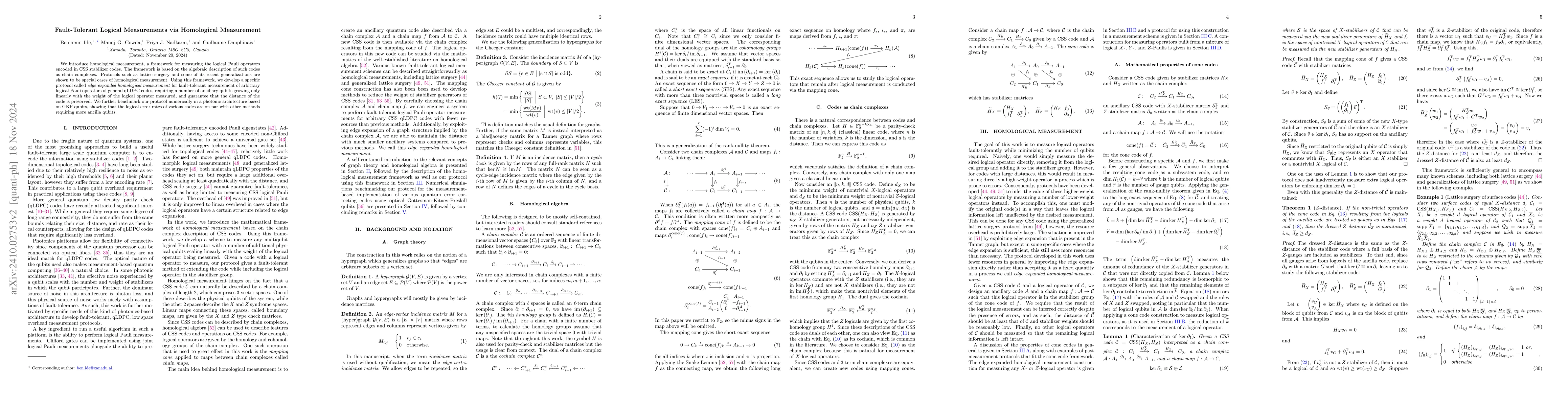 Thumbnail for Fault-tolerant logical measurements via homological measurement