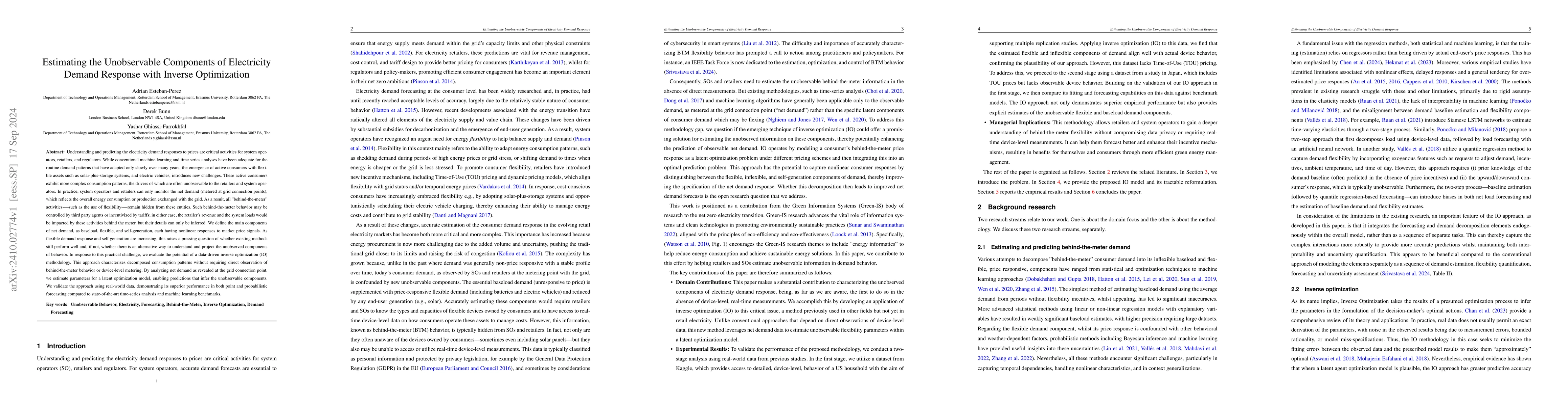 Thumbnail for Estimating the Unobservable Components of Electricity Demand Response
  with Inverse Optimization