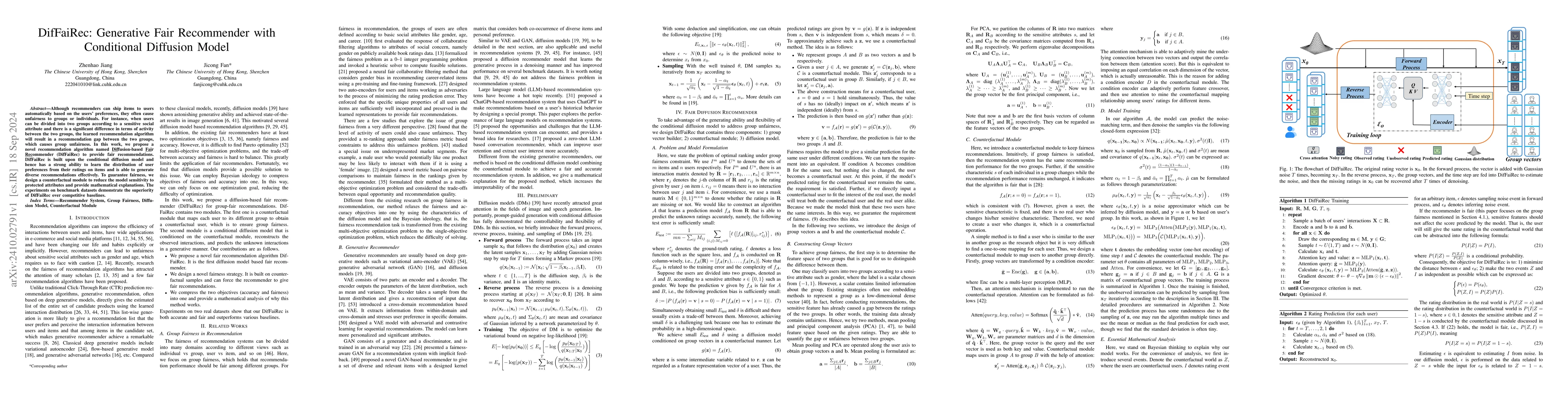 Thumbnail for DifFaiRec: Generative Fair Recommender with Conditional Diffusion Model