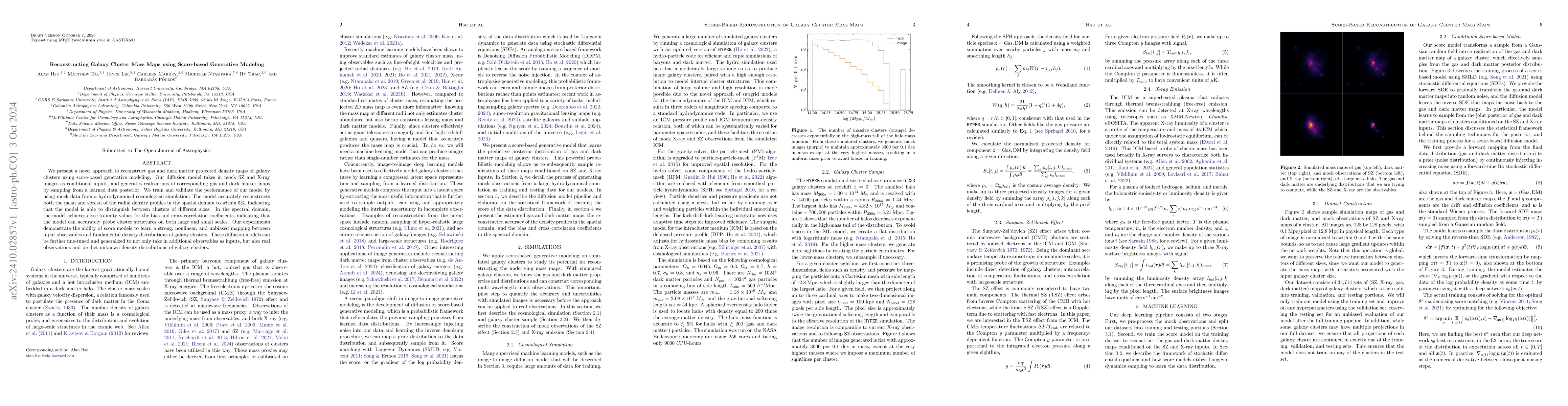 Thumbnail for Reconstructing Galaxy Cluster Mass Maps using Score-based Generative
  Modeling