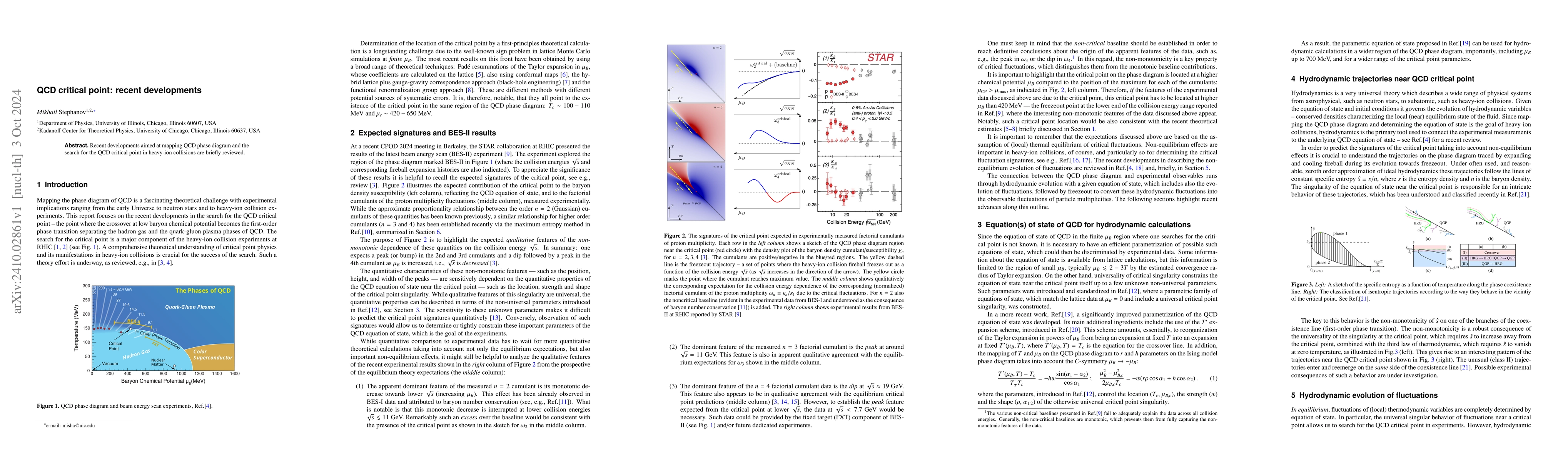 Thumbnail for QCD critical point: recent developments