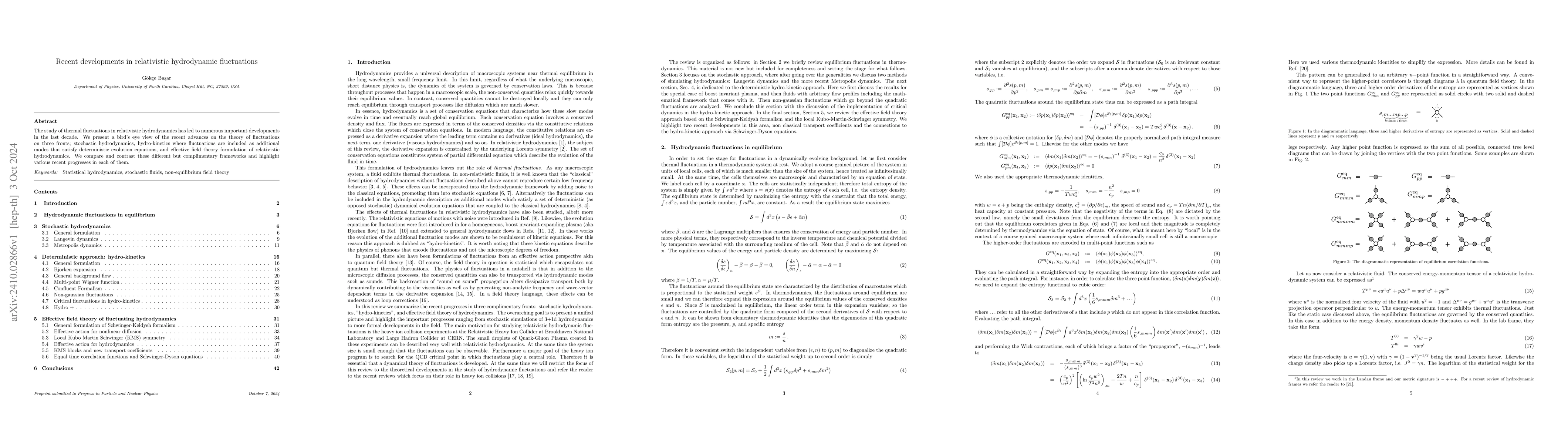 Thumbnail for Recent developments in relativistic hydrodynamic fluctuations