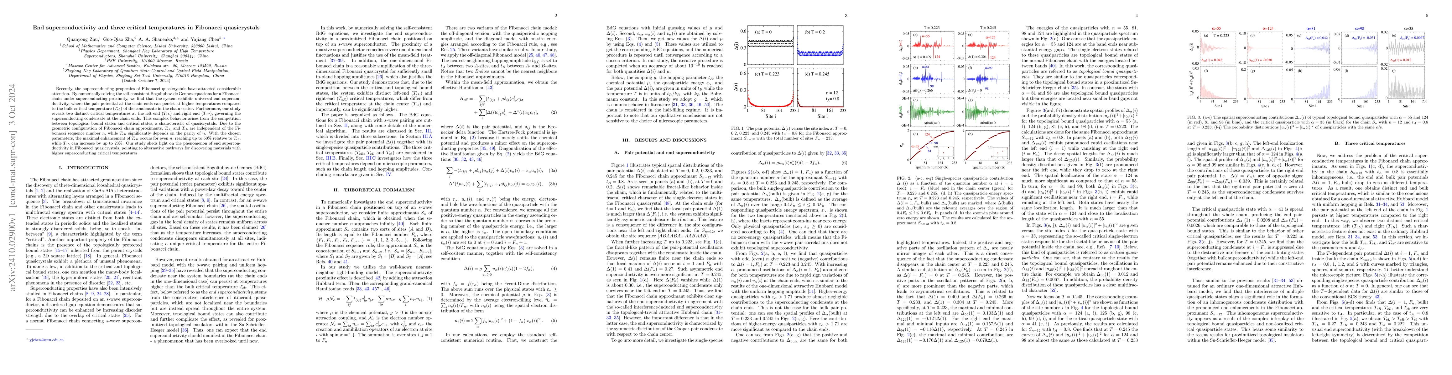 Thumbnail for End superconductivity and three critical temperatures in Fibonacci
  quasicrystals