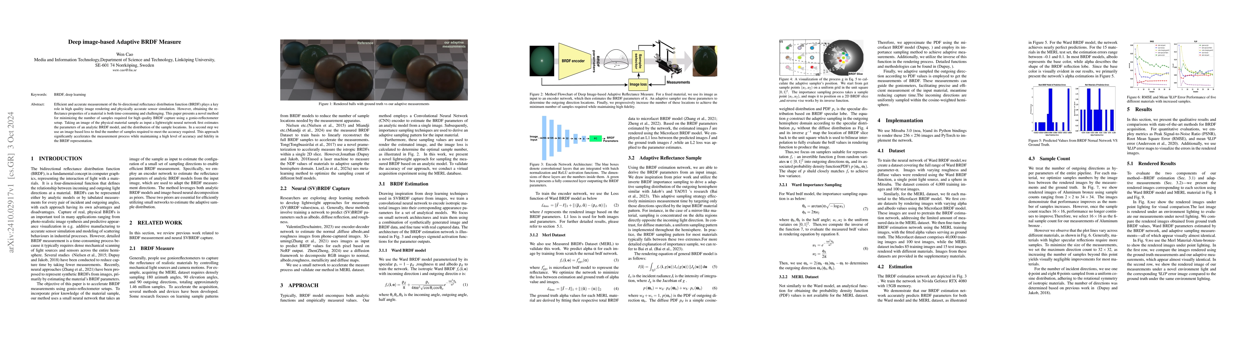 Thumbnail for Deep image-based Adaptive BRDF Measure