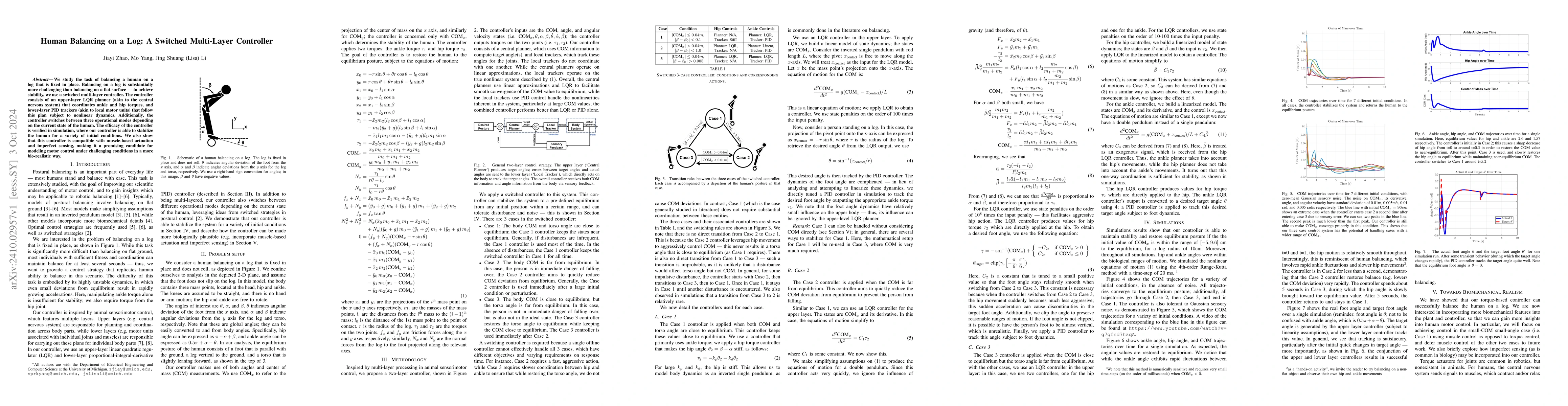 Thumbnail for Human Balancing on a Log: A Switched Multi-Layer Controller