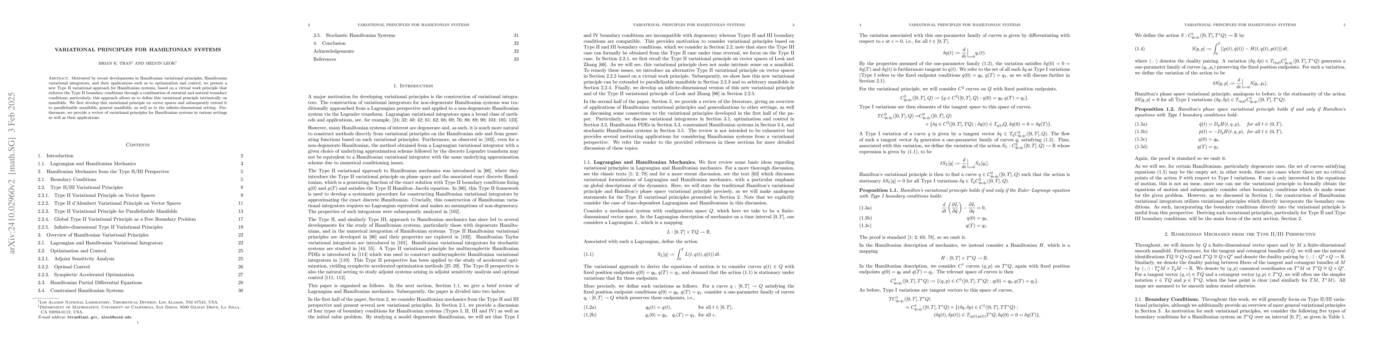 Thumbnail for Variational Principles for Hamiltonian Systems