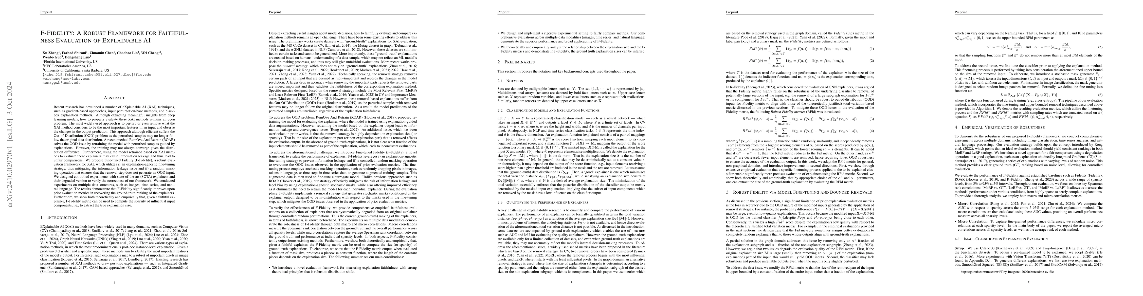 Thumbnail for F-Fidelity: A Robust Framework for Faithfulness Evaluation of
  Explainable AI