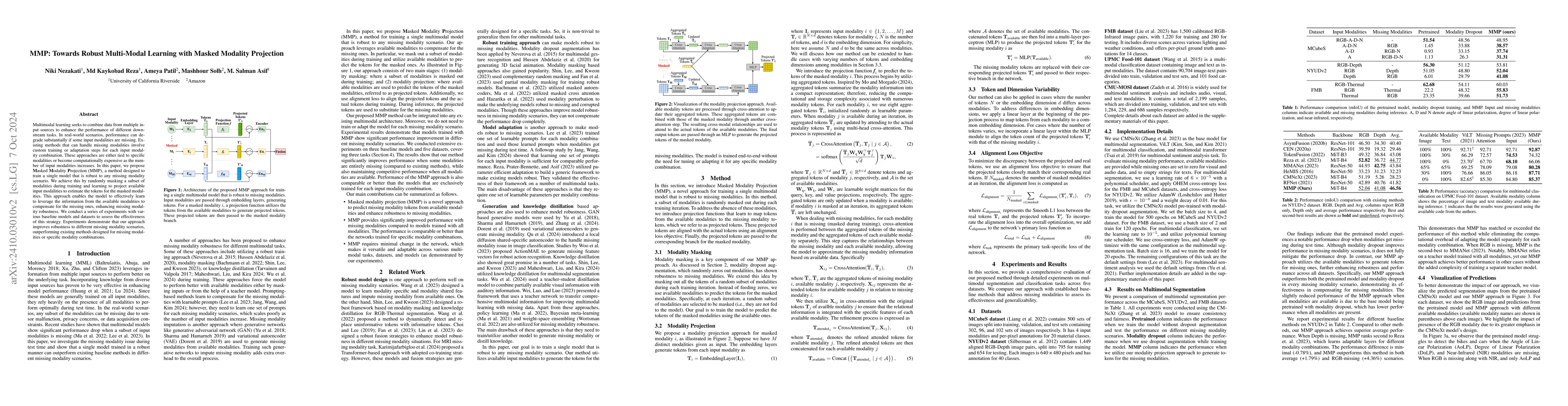 Thumbnail for MMP: Towards Robust Multi-Modal Learning with Masked Modality Projection