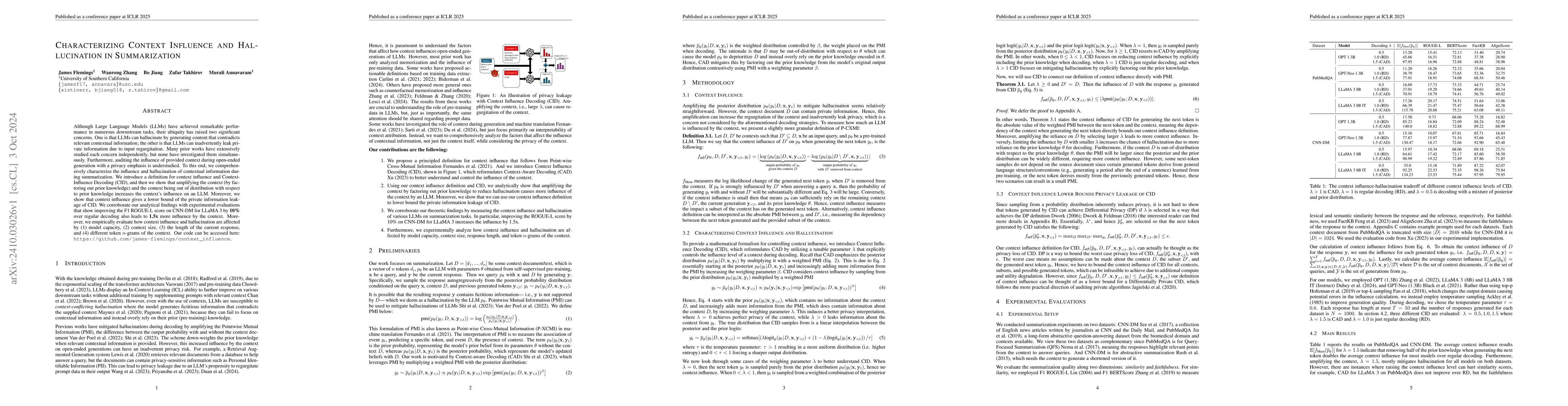 Thumbnail for Characterizing Context Influence and Hallucination in Summarization