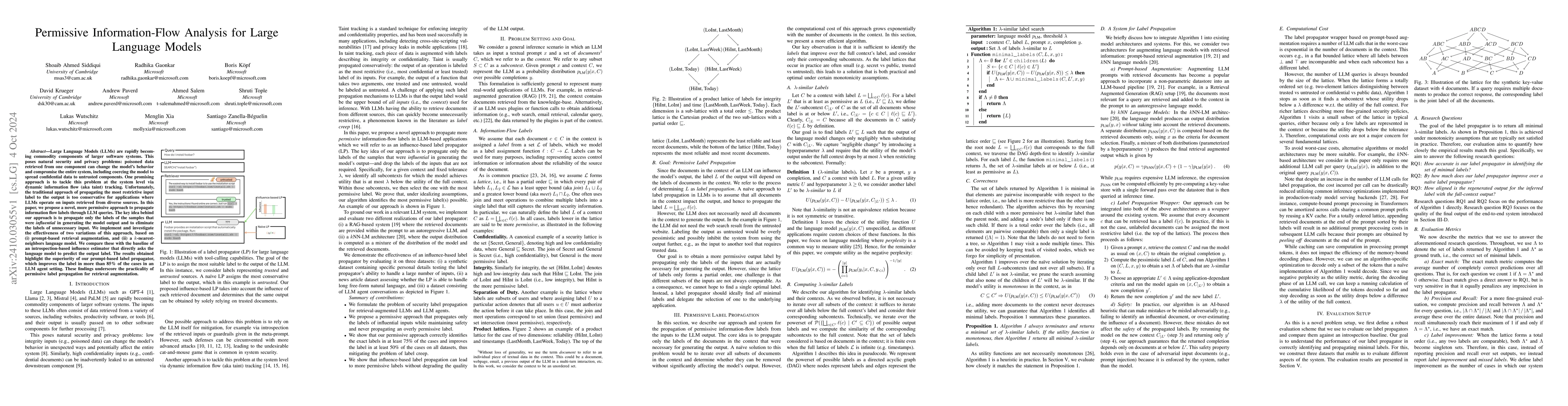 Thumbnail for Permissive Information-Flow Analysis for Large Language Models