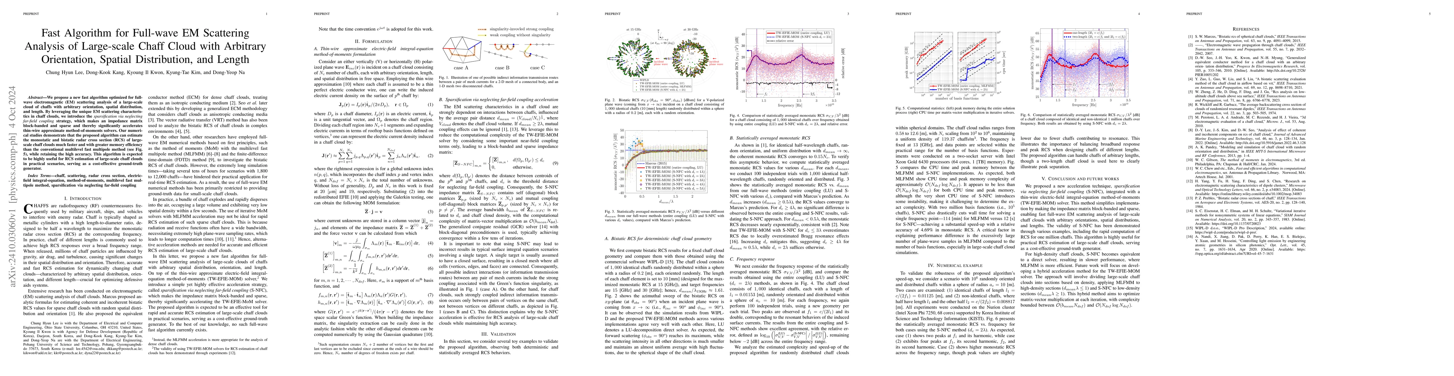 Thumbnail for Fast Algorithm for Full-wave EM Scattering Analysis of Large-scale Chaff
  Cloud with Arbitrary Orientation, Spatial Distribution, and Length