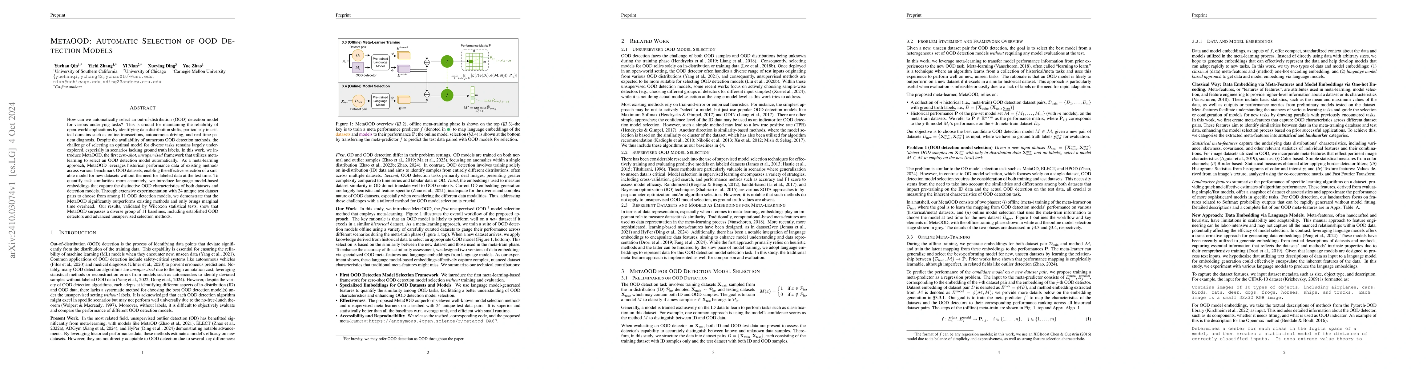 Thumbnail for MetaOOD: Automatic Selection of OOD Detection Models