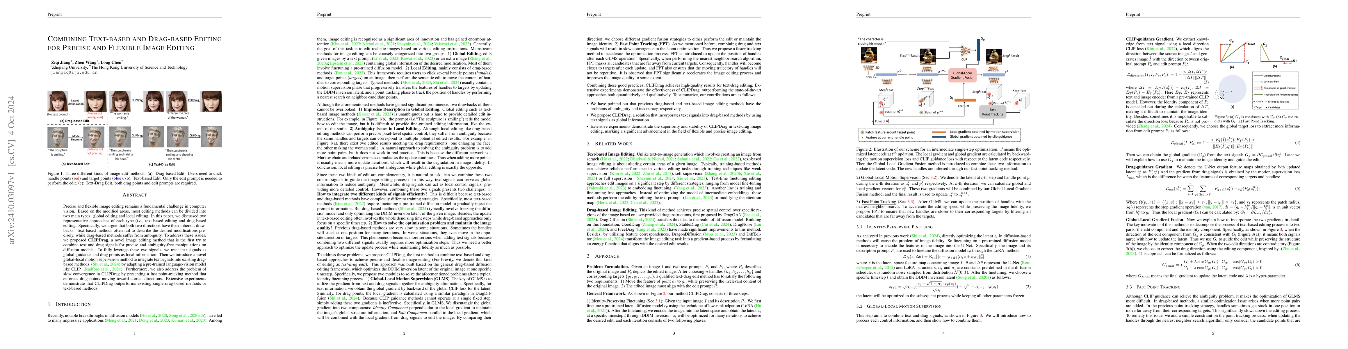 Thumbnail for Combing Text-based and Drag-based Editing for Precise and Flexible Image
  Editing