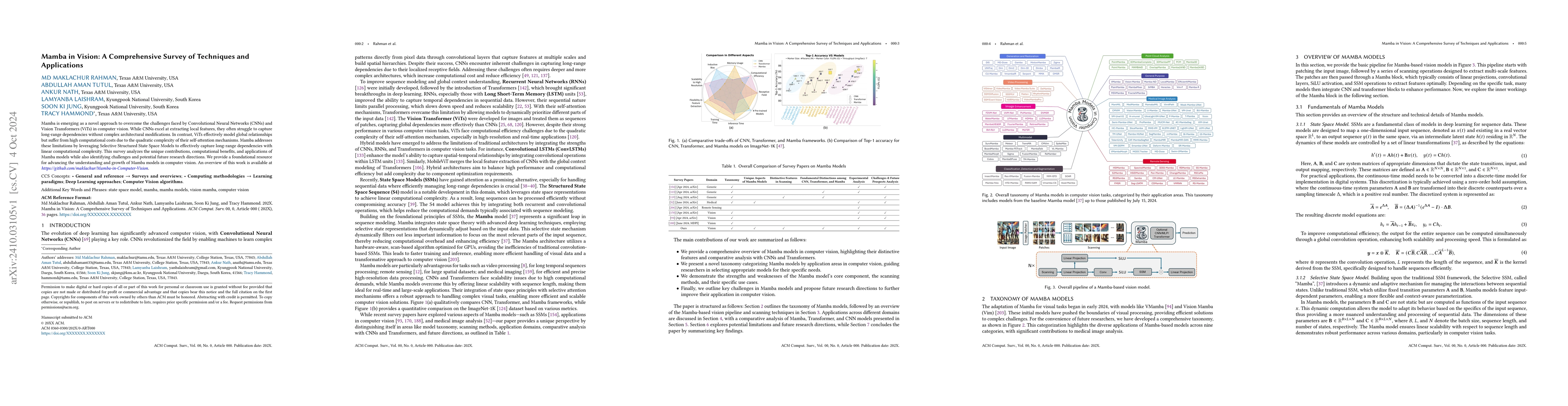 Thumbnail for Mamba in Vision: A Comprehensive Survey of Techniques and Applications
