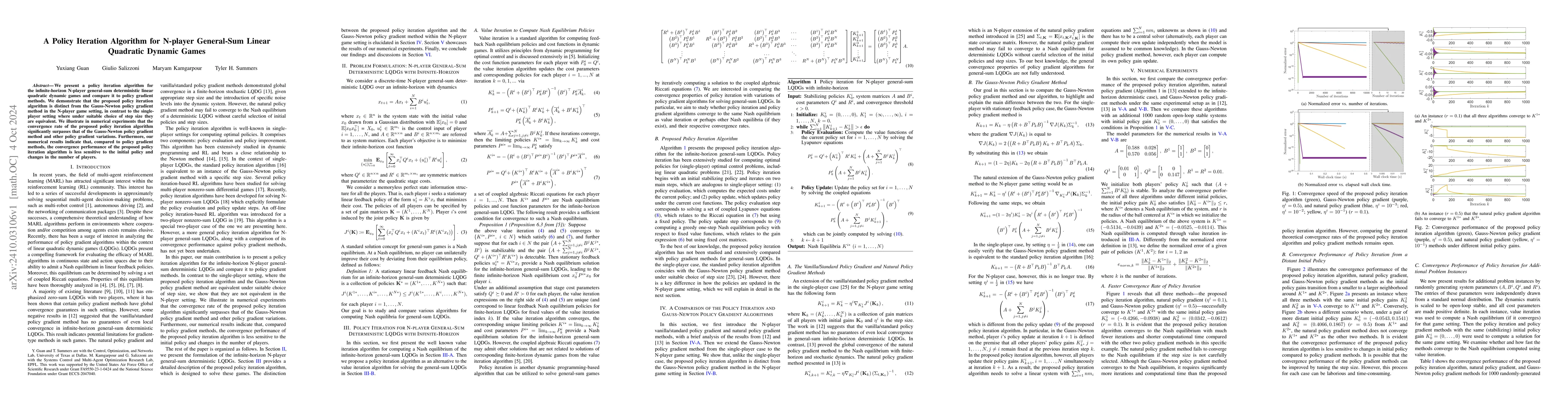 Thumbnail for A Policy Iteration Algorithm for N-player General-Sum Linear Quadratic
  Dynamic Games