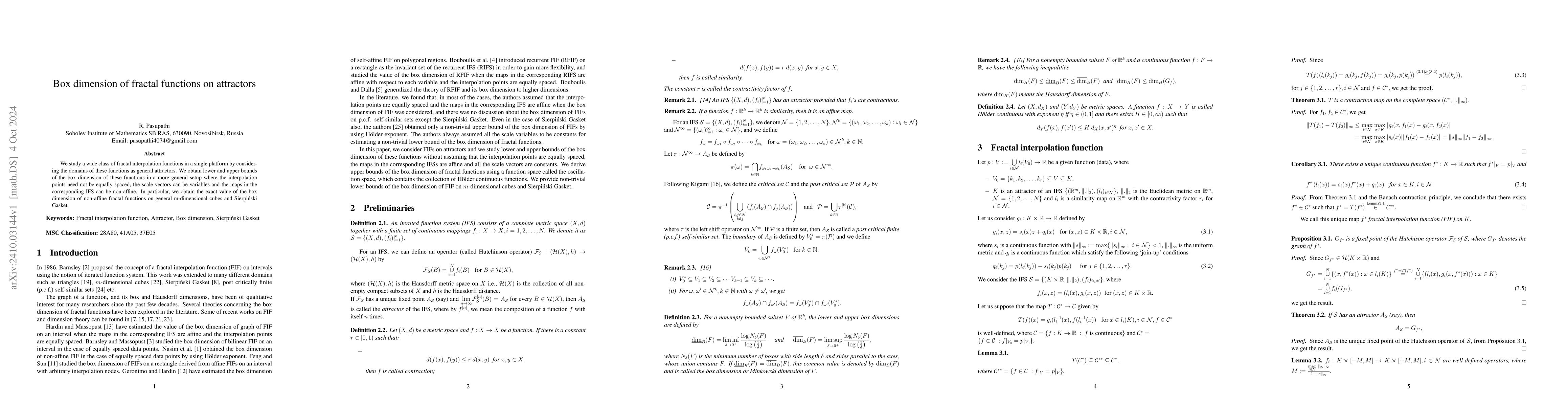 Thumbnail for Box dimension of fractal functions on attractors