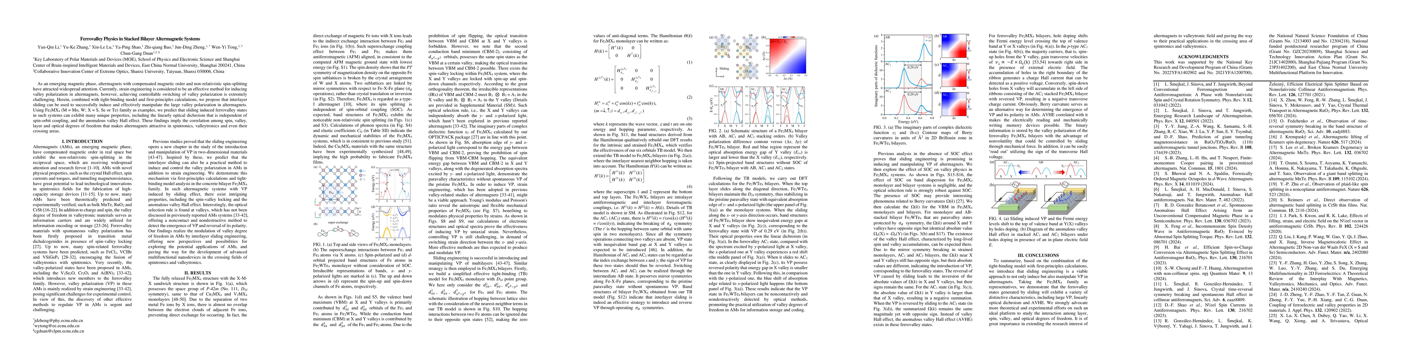 Thumbnail for Ferrovalley Physics in Stacked Bilayer Altermagnetic Systems