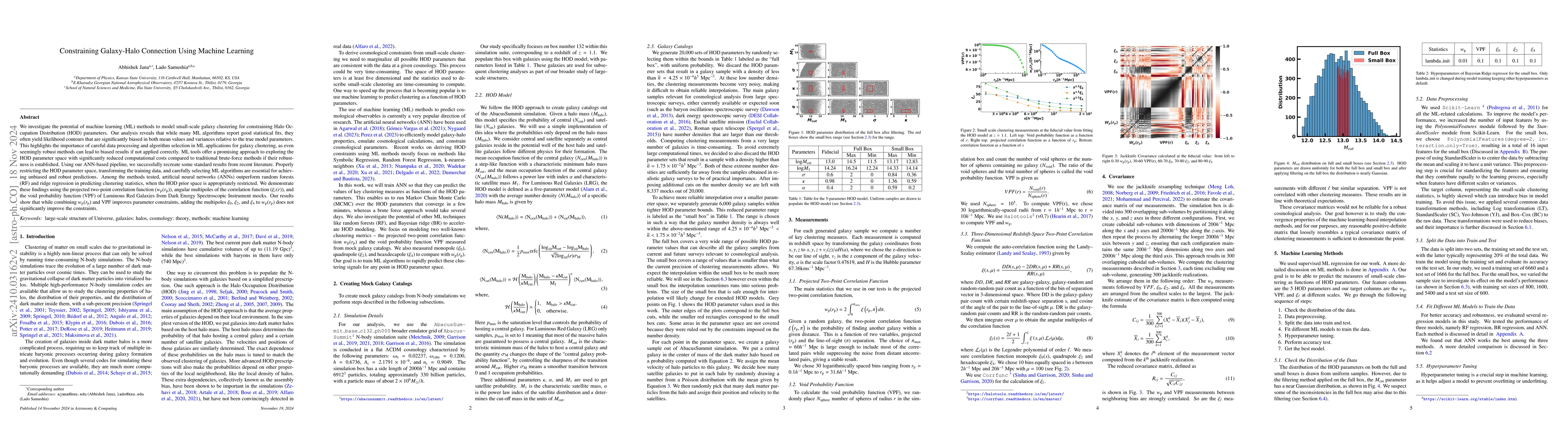 Thumbnail for Constraining Galaxy-Halo Connection Using Machine Learning
