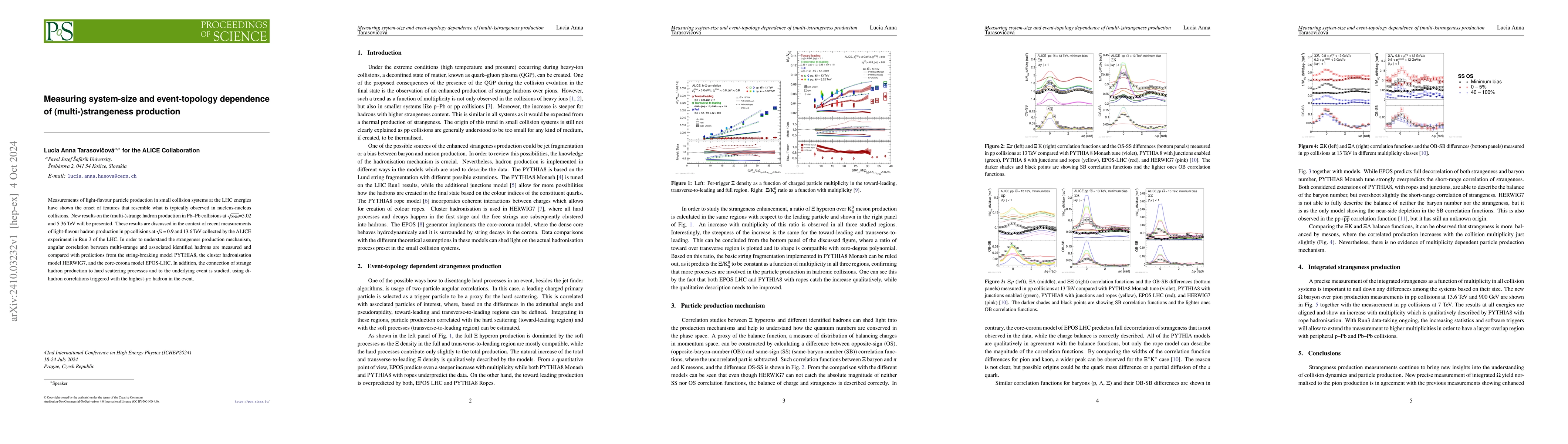 Thumbnail for Measuring system-size and event-topology dependence of
  (multi-)strangeness production
