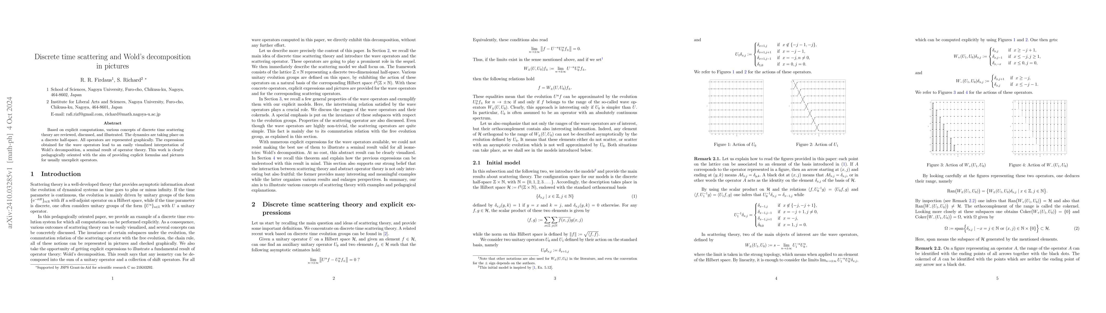Thumbnail for Discrete time scattering and Wold's decomposition in pictures