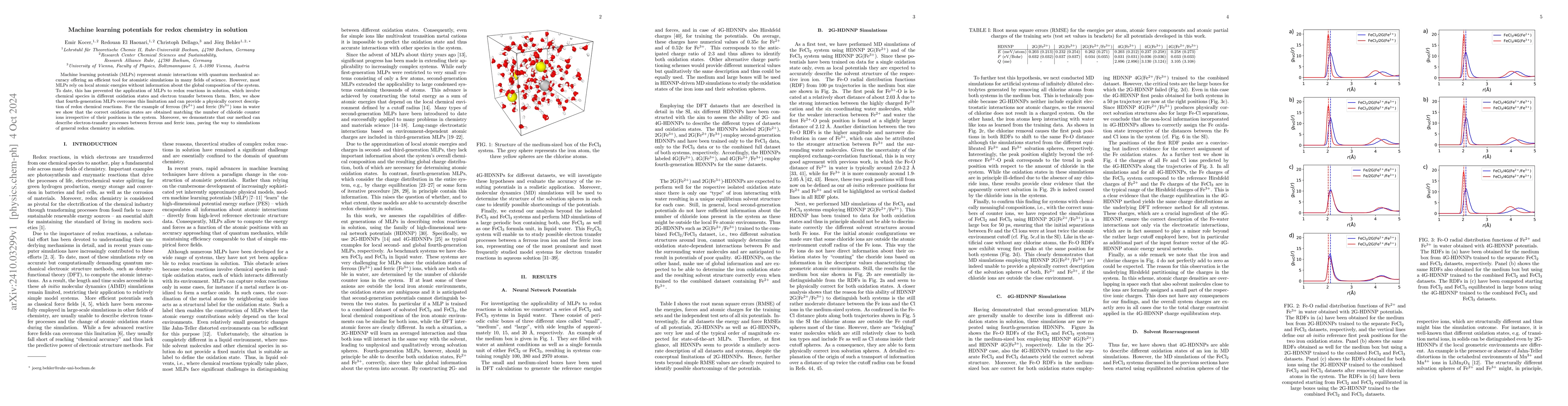 Thumbnail for Machine learning potentials for redox chemistry in solution