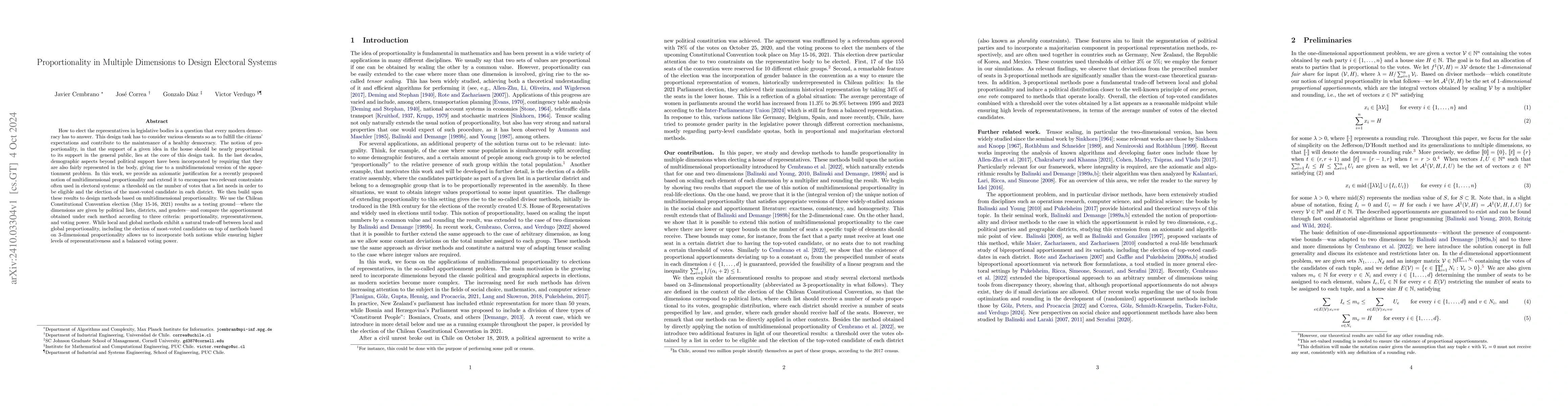 Thumbnail for Proportionality in Multiple Dimensions to Design Electoral Systems