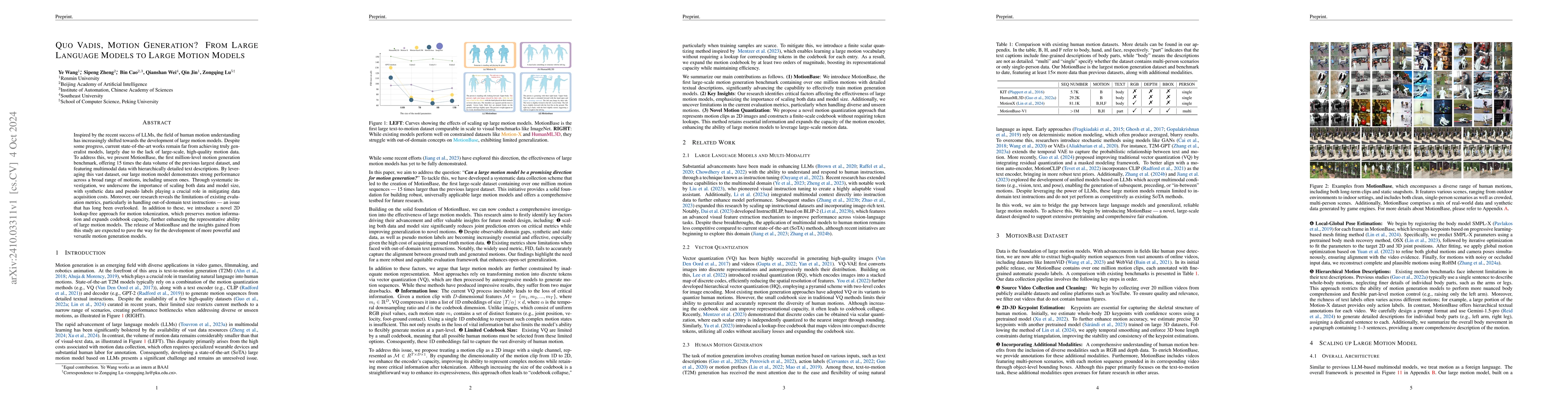 Thumbnail for Quo Vadis, Motion Generation? From Large Language Models to Large Motion
  Models