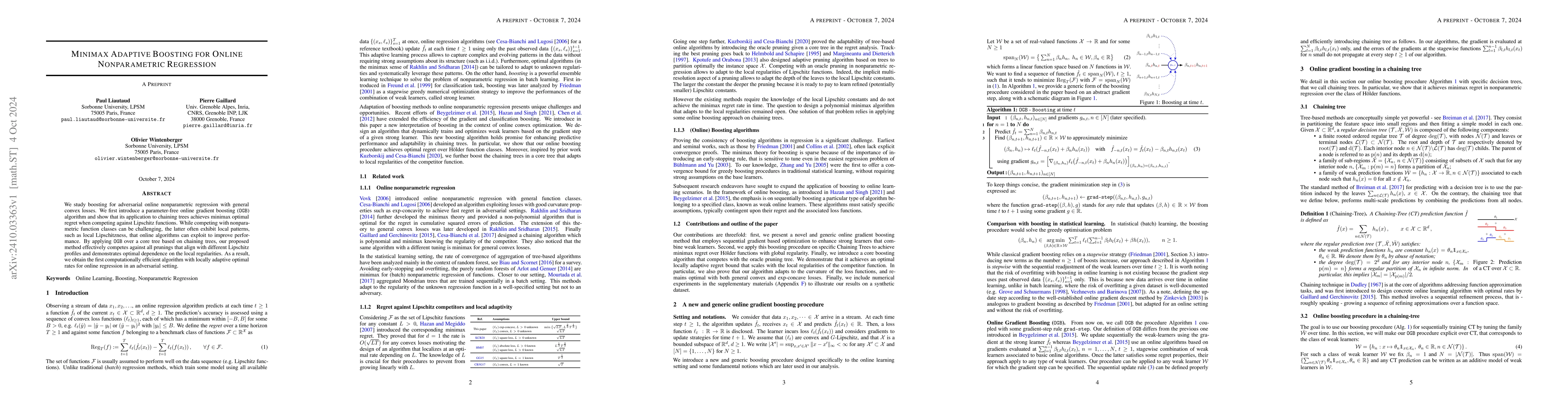 Thumbnail for Minimax Adaptive Boosting for Online Nonparametric Regression