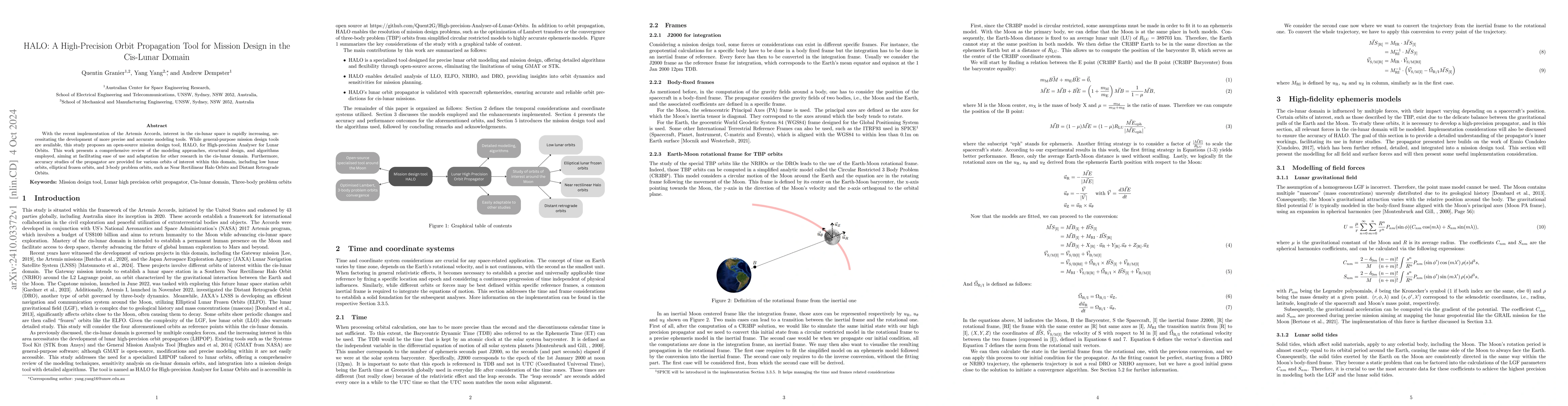 Thumbnail for HALO: A High-Precision Orbit Propagation Tool for Mission Design in the
  Cis-Lunar Domain